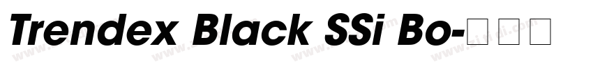 Trendex Black SSi Bo字体转换
